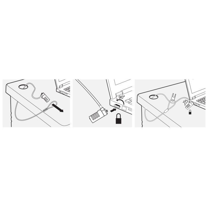 Ewent EW1241 Anti-Theft Cable Silver 1.5 m