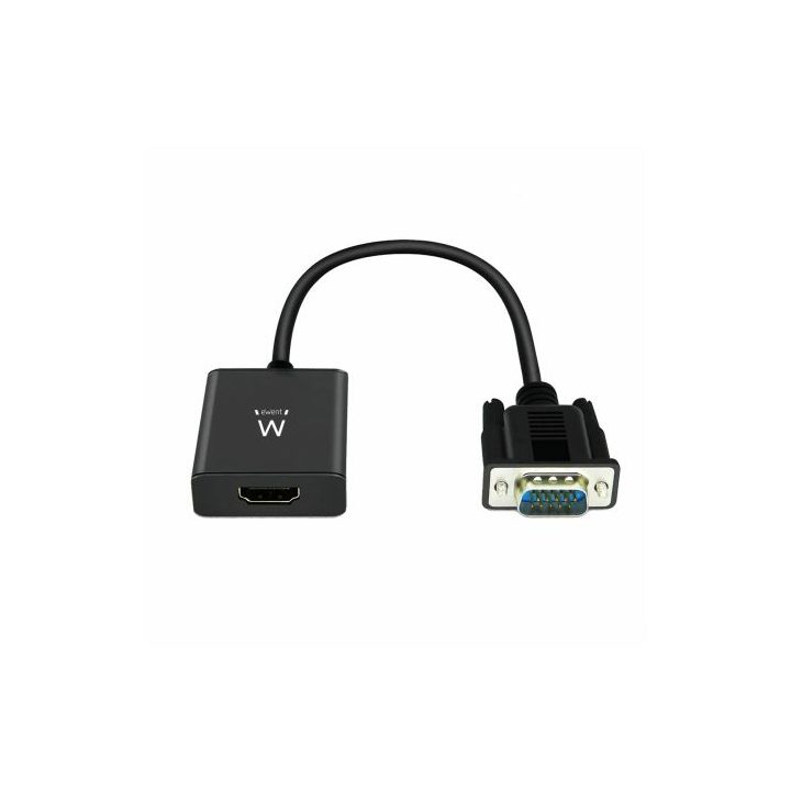 Ewent EW9866 Video Cable Adapter 0.202 m VGA (D-Sub) HDMI + 3.5mm…