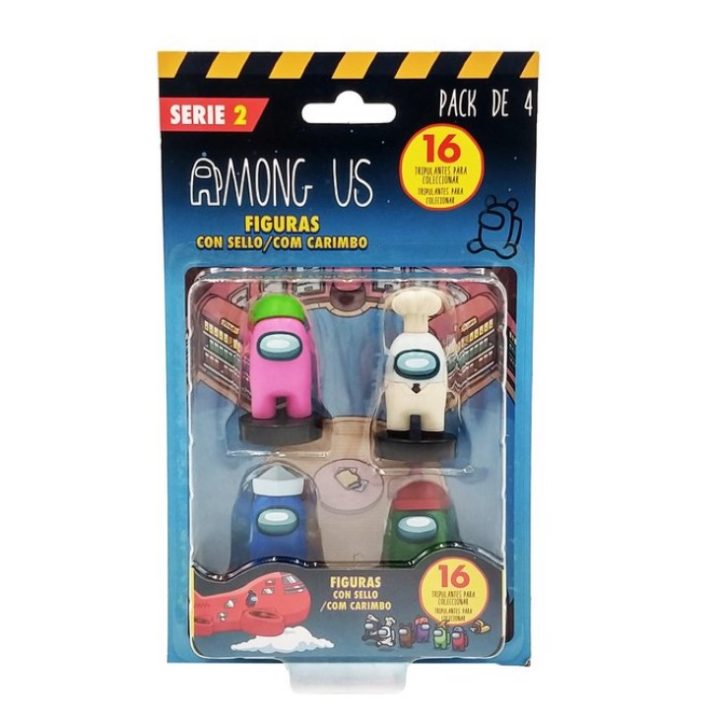 Bizak Figuras Among Us S2 caixa pack 4 (64115230)