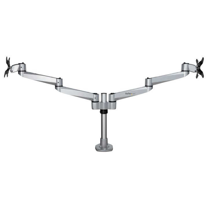 StarTech.com Premium Dual Monitor Articulating Arm for Up to 27"…