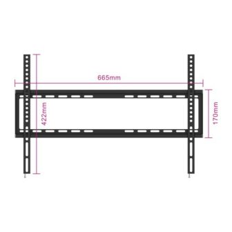Ewent EW1503 suporte para TV 2,03 m (80") Preto