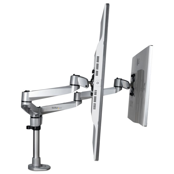 StarTech.com Premium Dual Monitor Articulating Arm for Up to 27"…