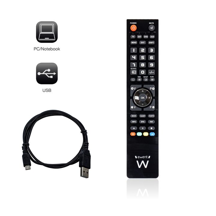 Ewent EW1570 comando à distância DTT, DVD/Blu-ray, Projetor, SAT…