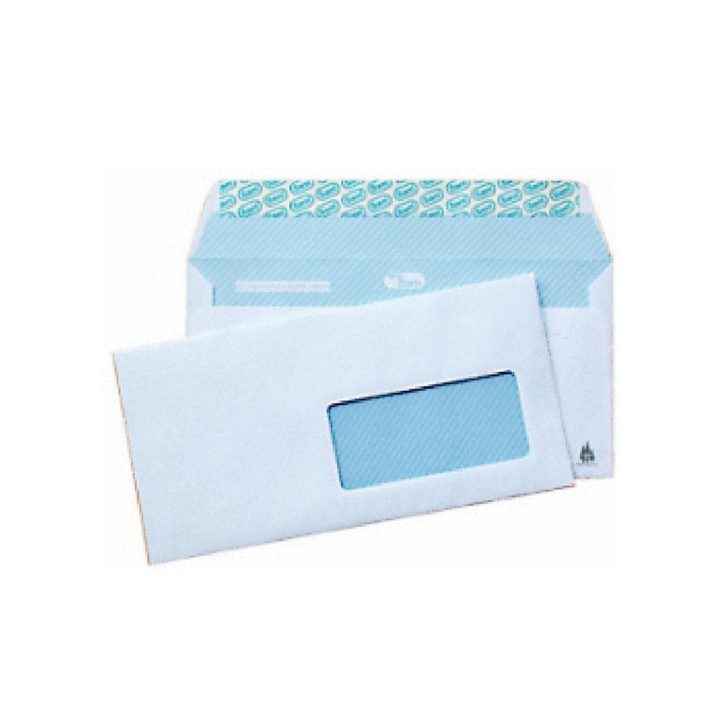 Caixa 500 envelopes din dl (110X220) offset branco 90 grs. janela…