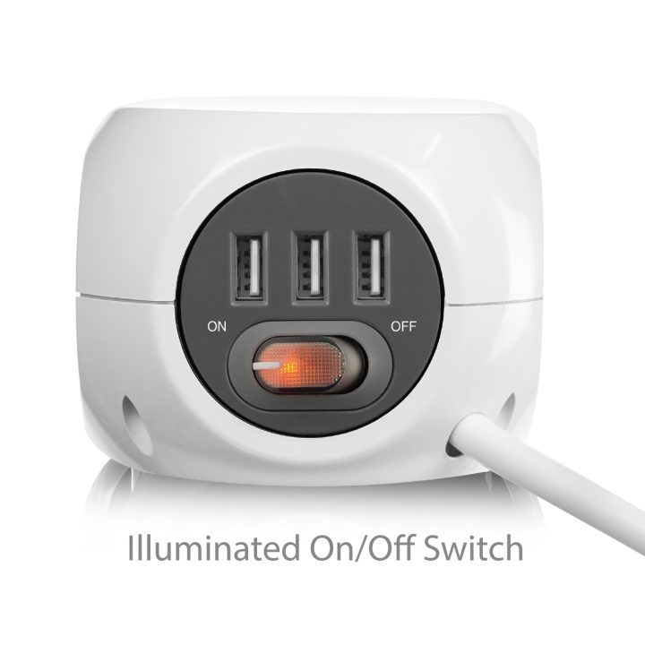Ewent EW3939 Power Strip 1.5 m 3 AC Outlets Indoor White