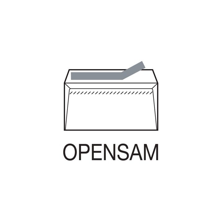 Caja 500 sobres americano (115X225) offset blanco 90 grs. ventana…