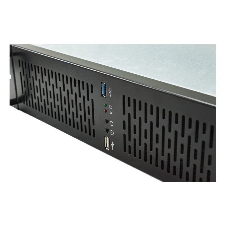 UNYKAch 2U 19″ UK 2129 Rack Shelf, Black, Silver