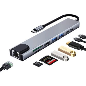 Ewent EW1146 base para portátil y replicador de puertos Alámbrico USB…