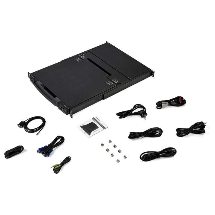 StarTech.com Dual-Rail HD 1080p Rackmount KVM Console - QWERTY…