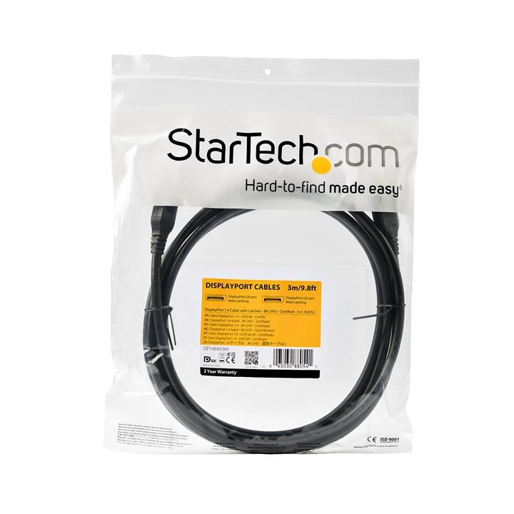 StarTech.com 3m DisplayPort 1.4 Cable - VESA Certified - 8K 60Hz -…