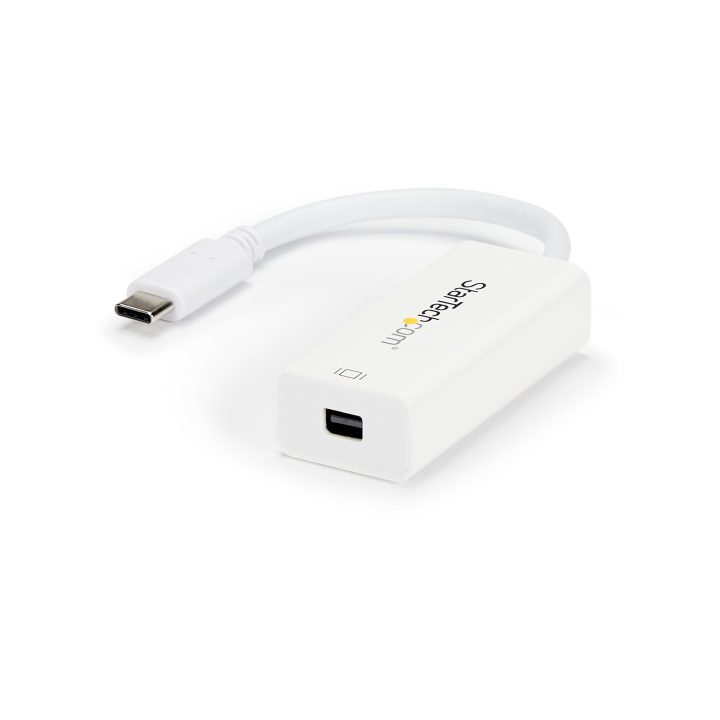 StarTech.com USB-C to Mini DisplayPort Adapter - 4K 60Hz - White -…