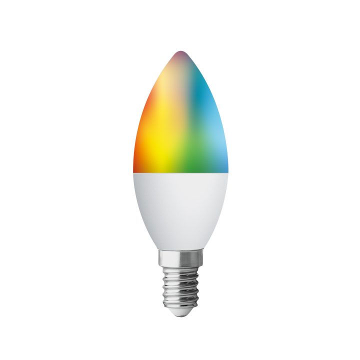 Lâmpada Muvit io globo E14 5W RGB (C37-PA-TY)