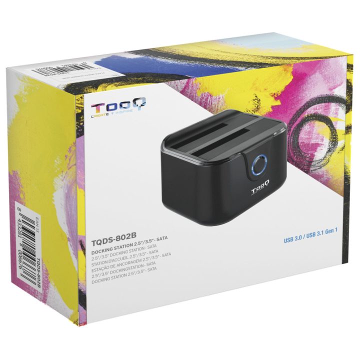 TooQ DOCK STATION SATA 2.5/3.5 A USB 3.0 CLONE OTB BLACK