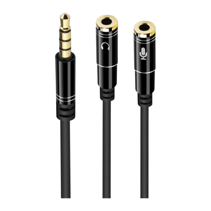 Ewent EC1641 cable de audio 0,3 m 3,5mm 2 x 3.5mm Negro
