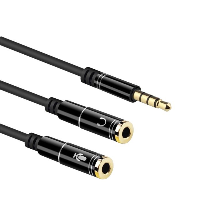 Ewent EC1641 Audio Cable 0.3 m 3.5mm 2 x 3.5mm Black
