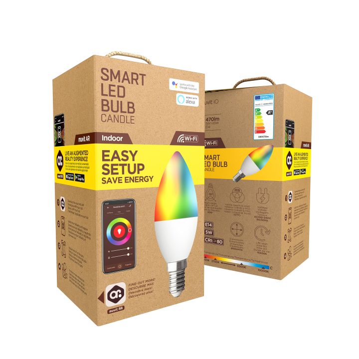 Muvit io Globe Bulb E14 5W RGB (C37-PA-TY)