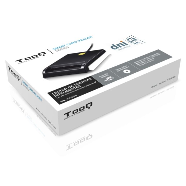 TooQ LEITOR DE CARTÕES DNIe EXTERNO USB 2.0 PRETO