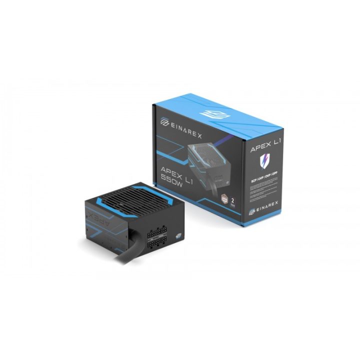 Einarex Apex L1 Gaming ATX 550W Power Supply (EXPS-XL1-550-BK)