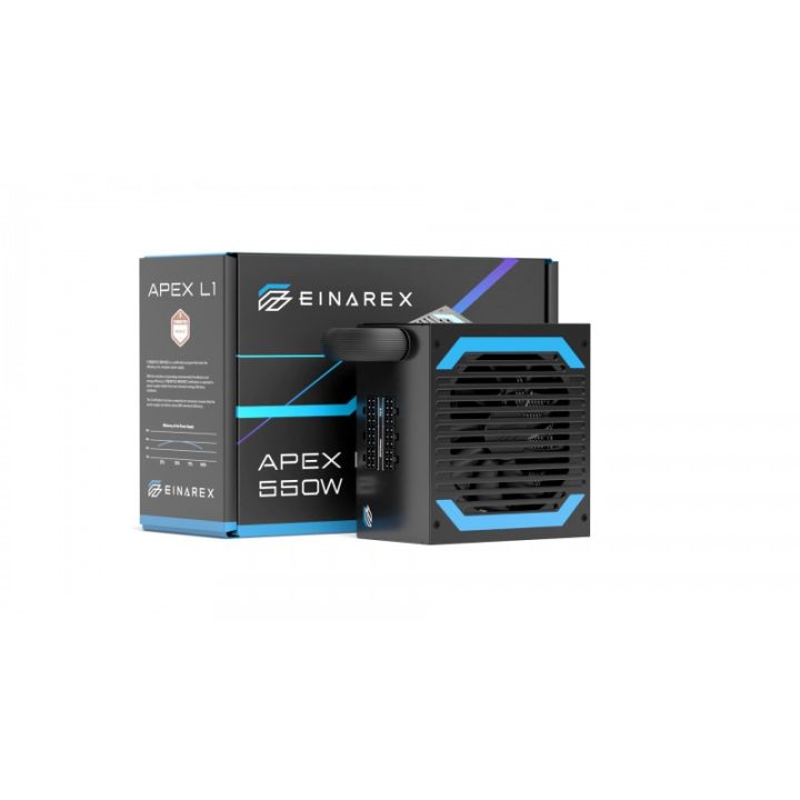 Einarex Apex L1 Gaming ATX 550W Power Supply (EXPS-XL1-550-BK)
