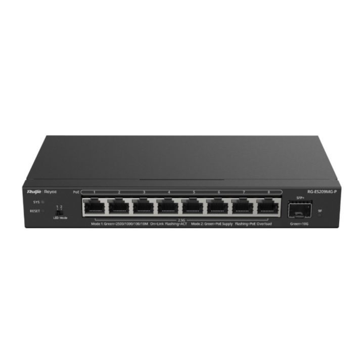 Ruijie Networks RG-ES209MG-P switch Gerido L2 2.5G Ethernet…