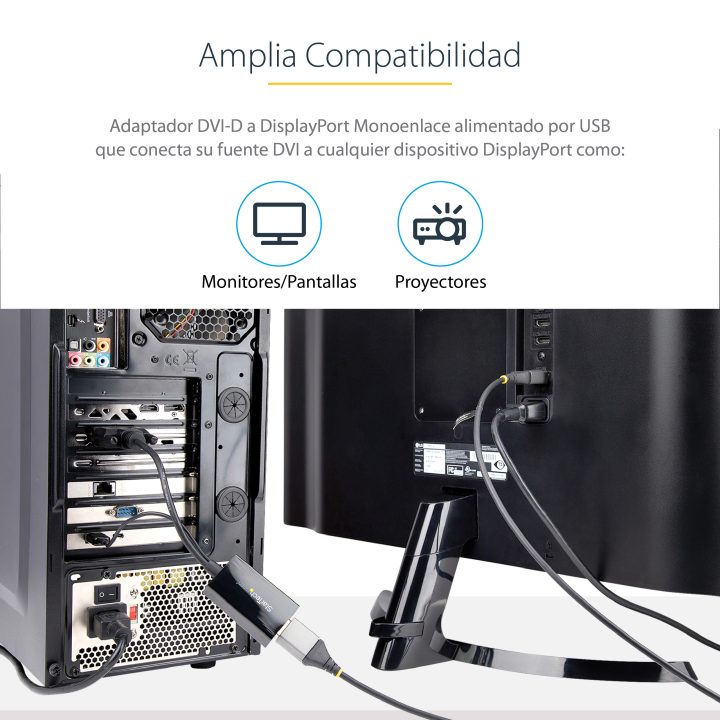 StarTech.com USB-Powered DVI to DisplayPort Adapter - DVI to…