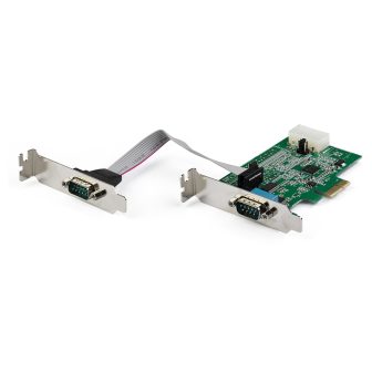 StarTech.com Tarjeta Adaptadora Serie PCI Express RS232 de 2 Puertos…
