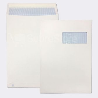 Box of 250 DIN C4 (229x324) White Offset 100 gsm Self-Sealing…
