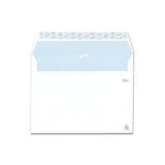 Box of 250 DIN B4 Folio (250x353) White Offset 100 g Self-Sealing…
