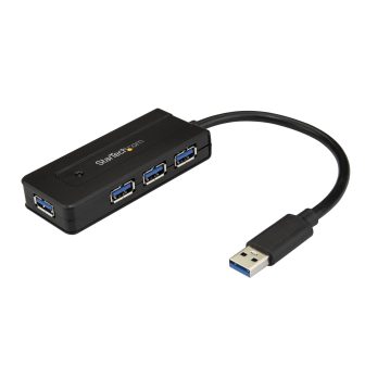 StarTech.com Portable USB 3.0 SuperSpeed 4-Port 5Gbps Hub with Fast…