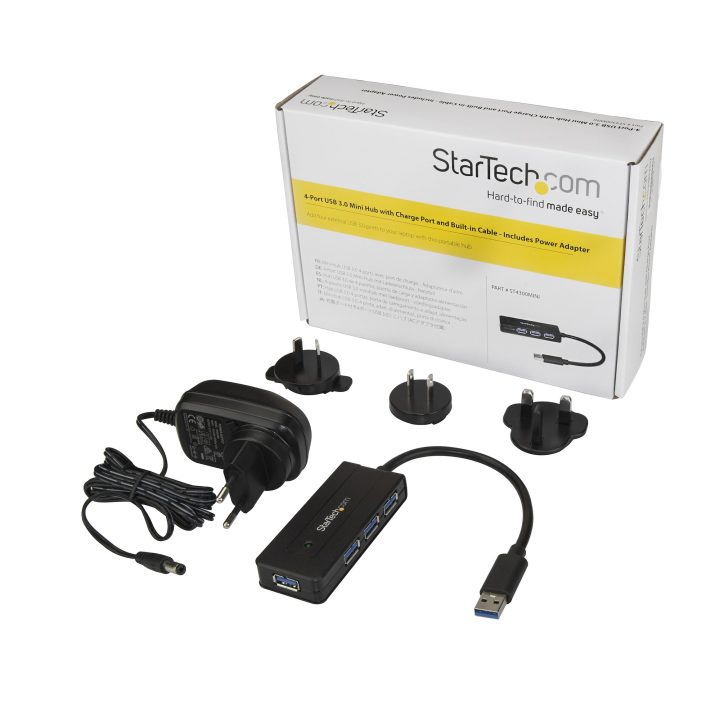 StarTech.com Portable USB 3.0 SuperSpeed 4-Port 5Gbps Hub with Fast…