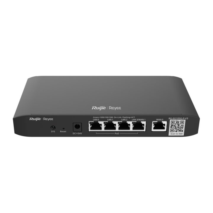 Ruijie Networks RG-EG105G-P-V3 router Gigabit Ethernet Negro