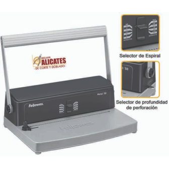 Encuadernadora espiral metalica 50 Fellowes 3005001