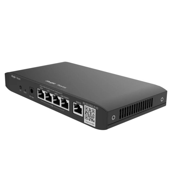 Ruijie Networks RG-EG105G-P-V3 router Gigabit Ethernet Negro