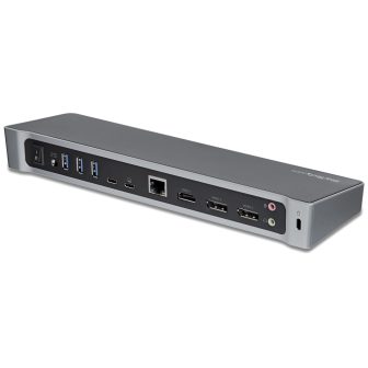 StarTech.com Dock USB-C para 3 Monitores 4K - Hub de 5 Portas USB 3.2…