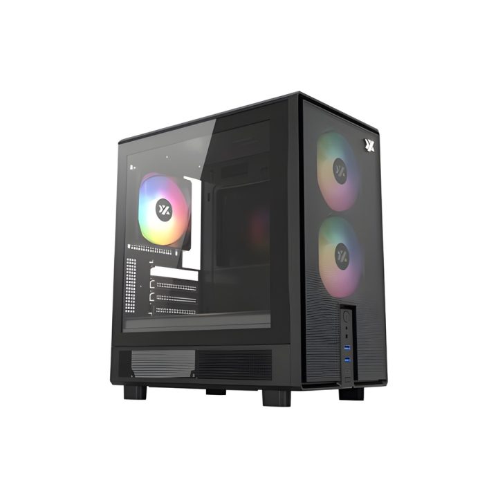 Torre matx XYZ atom black ITX, Micro-ATX (X-CS-ATOM-B)