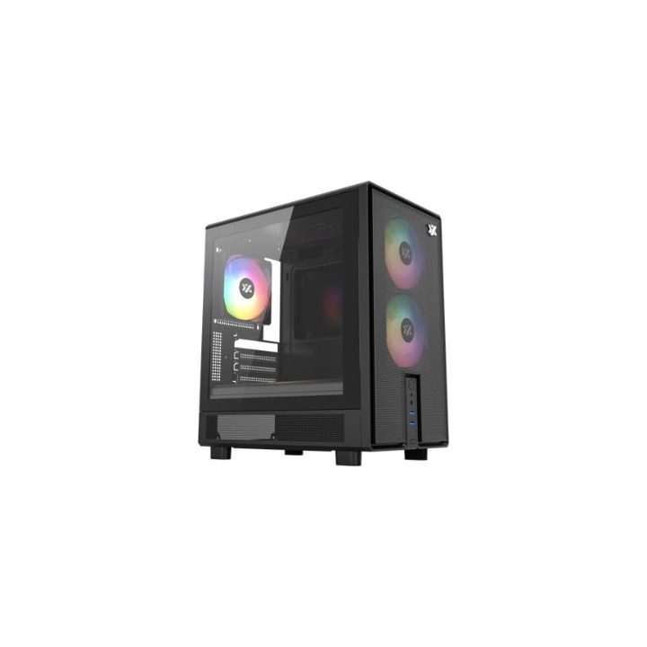 Torre matx XYZ atom black ITX, Micro-ATX (X-CS-ATOM-B)