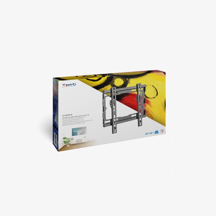 TooQ LP1043F-B suporte para TV 43" Preto