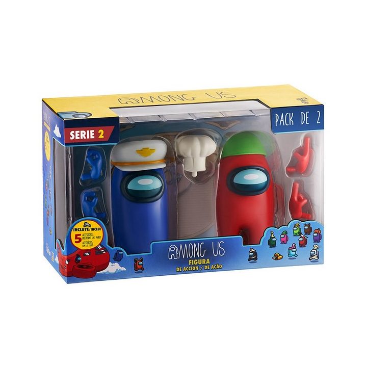 Bizak Figura de ação sortido Among Us caixa pack 2 (64116215)