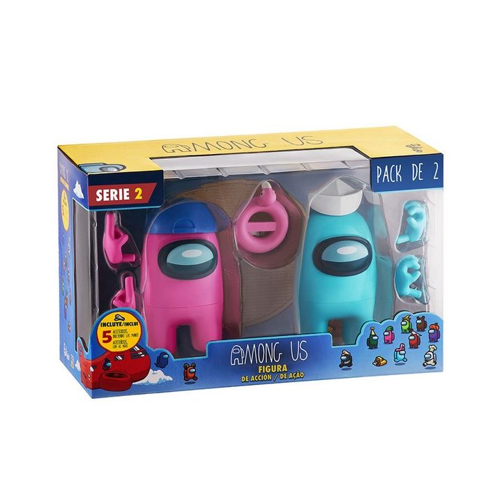 Bizak Figura de ação sortido Among Us caixa pack 2 (64116215)