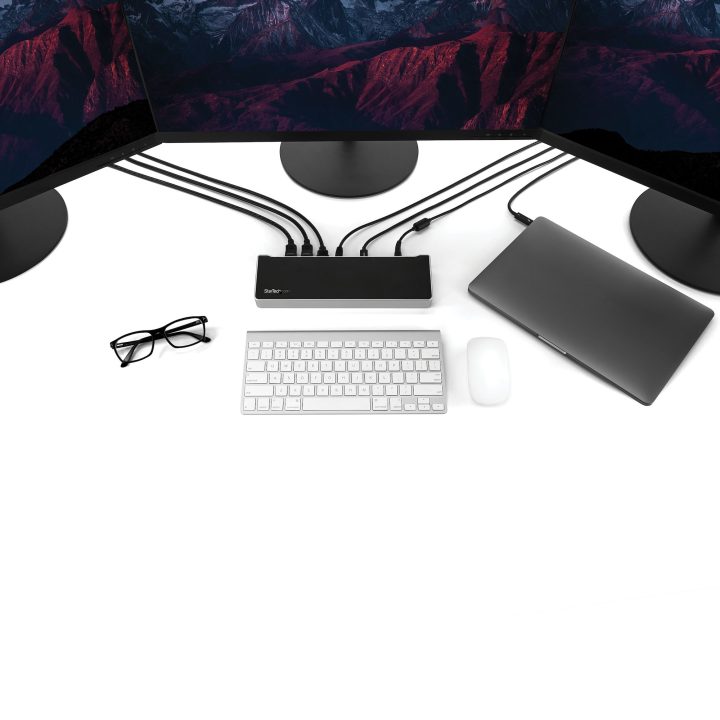 StarTech.com Dock USB-C para 3 Monitores 4K - Hub de 5 Portas USB 3.2…