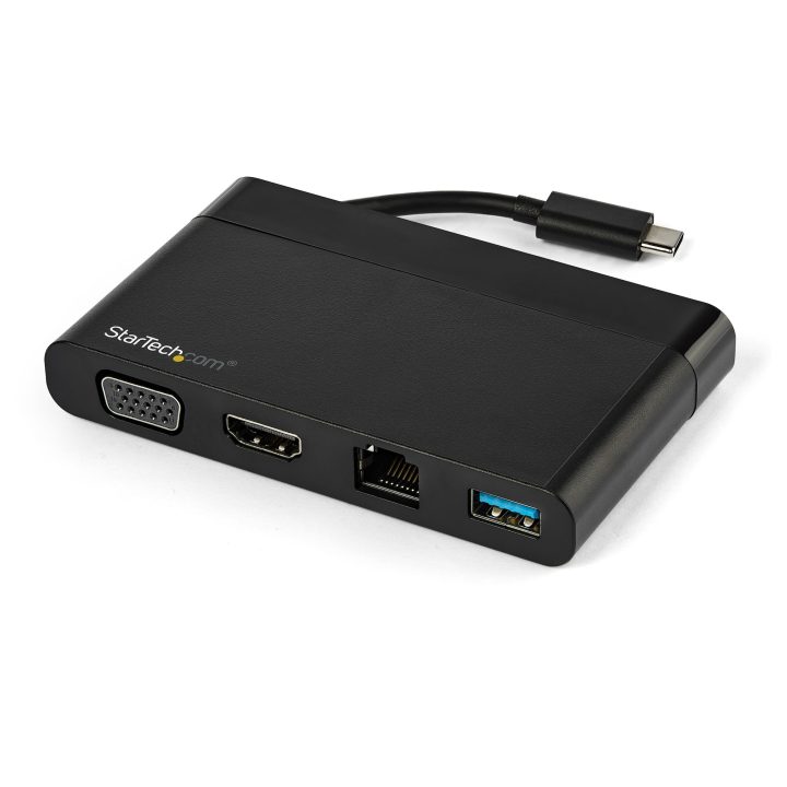 StarTech.com Adaptador Multiportas USB-C 4K com HDMI, VGA, Ethernet…