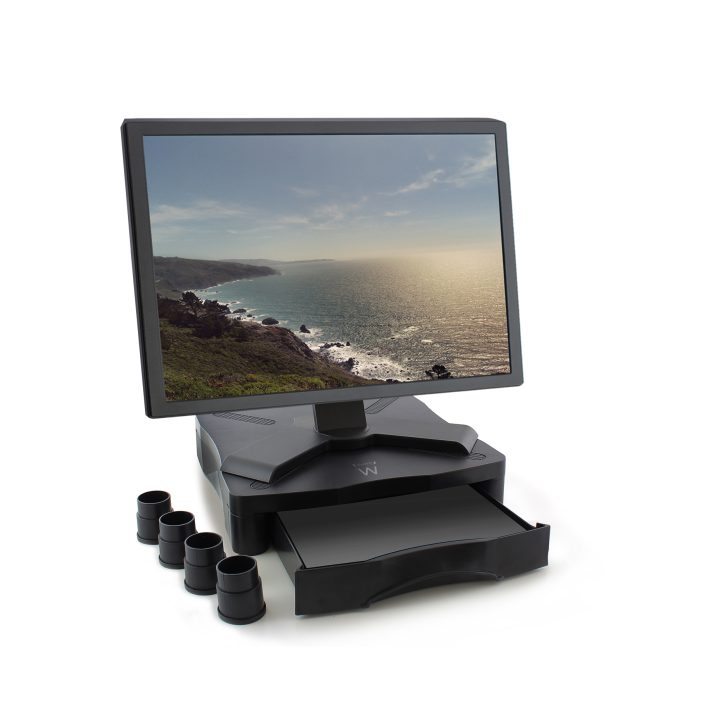 Ewent EW1280 suporte para monitor de secretária preto