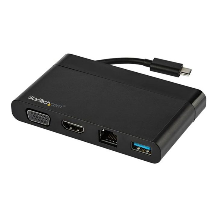 StarTech.com Adaptador Multiportas USB-C 4K com HDMI, VGA, Ethernet…