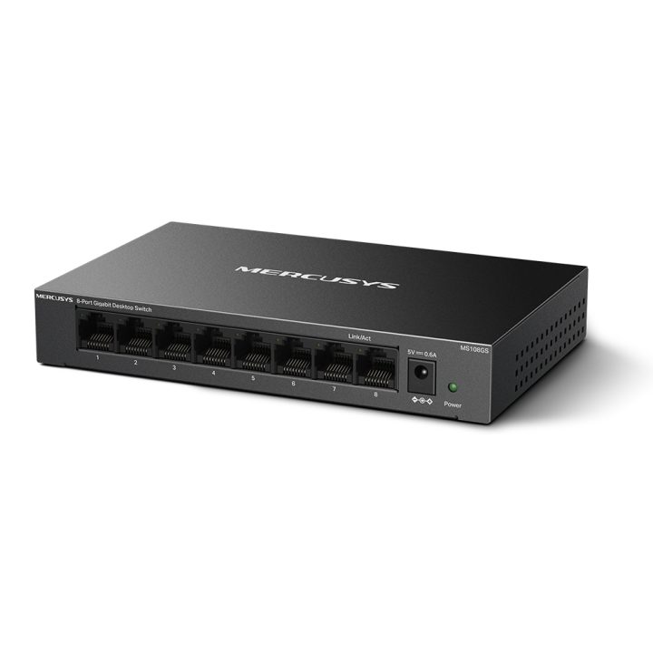 Switch Mercusys MS108GS 8 puertos-10-100 - 1000Mbps-RJ45