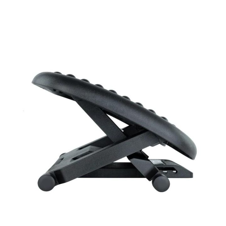 TooQ Adjustable Height and Tilt Footrest 'Confort', Black