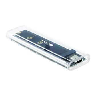 TooQ Caixa Externa para SSD M.2 NGFF/NVMe, Transparente, RGB