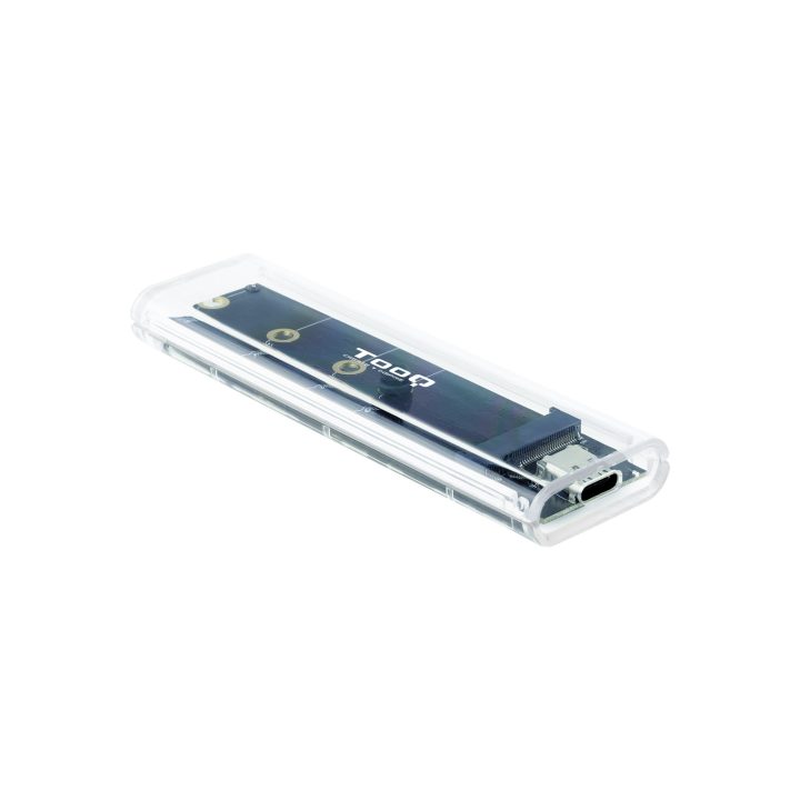 TooQ Caixa Externa para SSD M.2 NGFF/NVMe, Transparente, RGB
