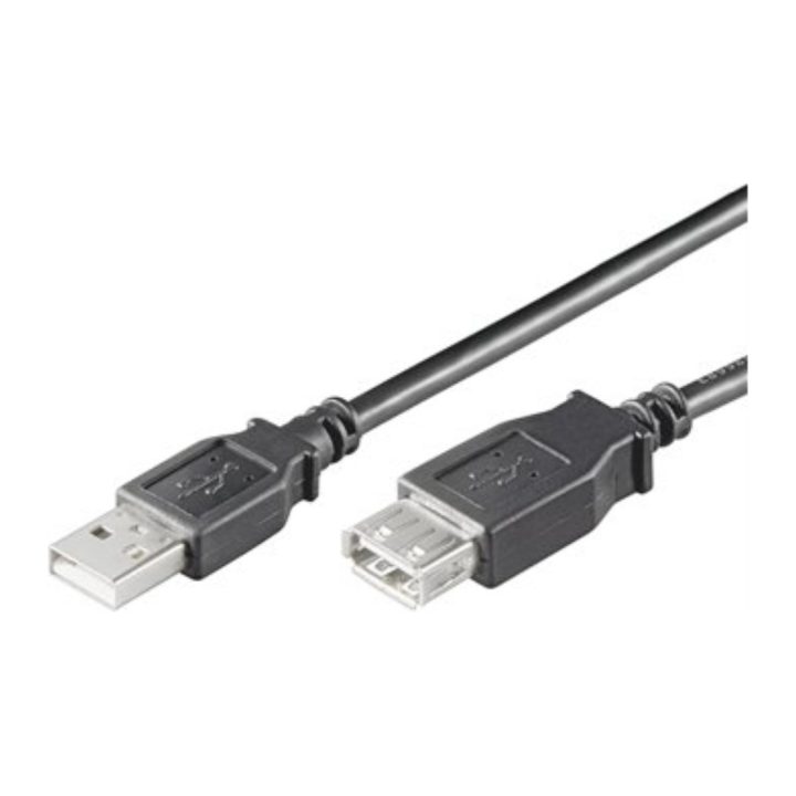Ewent EC1012 cabo USB USB 2.0 1,8 m USB A Preto
