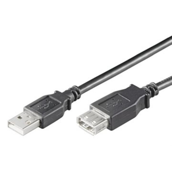Ewent EC1012 USB 2.0 Cable 1.8 m USB A Black