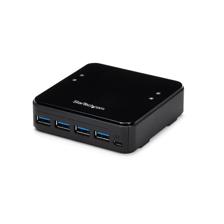 StarTech.com Switch USB 3.0 (5Gbps) 4x4 para Partilhar Dispositivos…